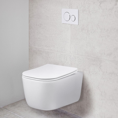 Унитаз подвесной безободковый Vincea Core VT1-28 белый, с сиденьем микролифт